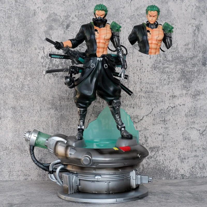 One piece Cyberpunk Zoro Two heads Luminous scene Stand Ver. Anime Action Figure Toys 41CM
One piece Cyberpunk Zoro Two heads Luminous scene Stand Ver. Anime Action Figure Toys 41CM