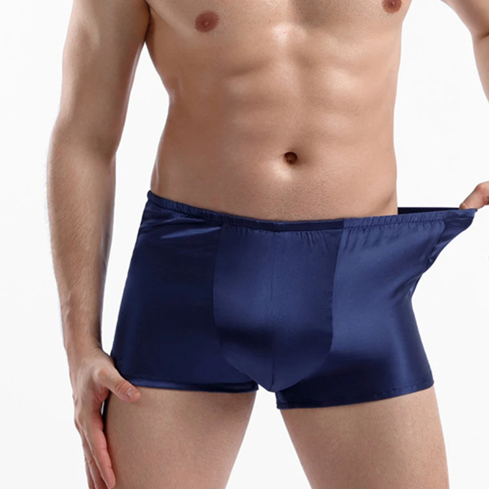 Men Silk Underpants U-shaped Smooth Comfort Shorts Trunks Briefs Boxers Breathable Underwear Luxurious Pajama Arrow Panties
Men Silk Underpants U-shaped Smooth Comfort Shorts Trunks Briefs Boxers Breathable Underwear Luxurious Pajama Arrow Panties