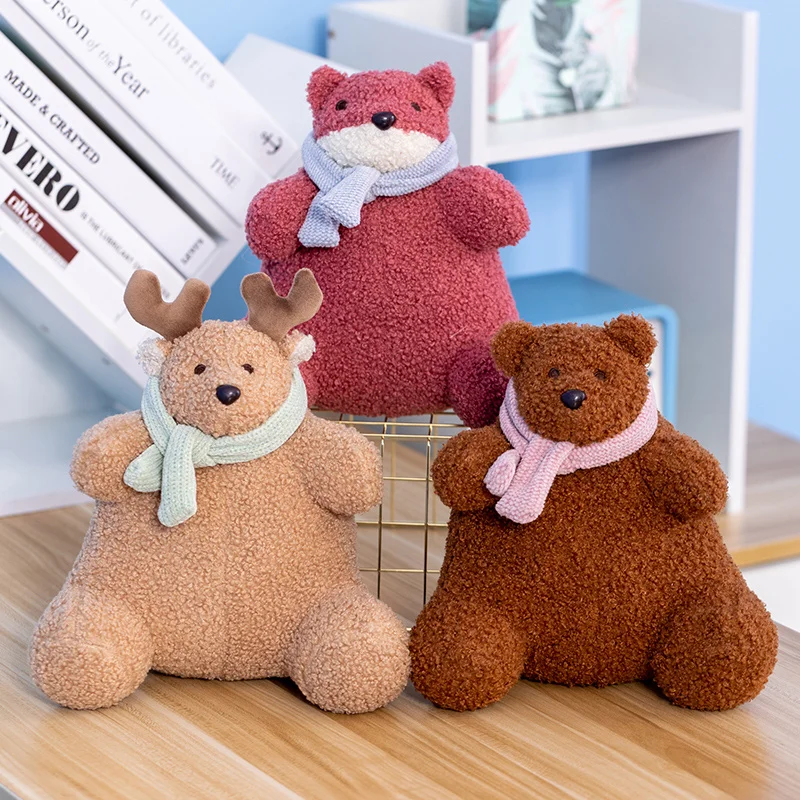 Kawaii Fox Bear Deer Plush Toys Soft Stuffed Animals Doll Plush Pillow Birthday Christmas Gifts for Girls Children
Kawaii Fox Bear Deer Plush Toys Soft Stuffed Animals Doll Plush Pillow Birthday Christmas Gifts for Girls Children