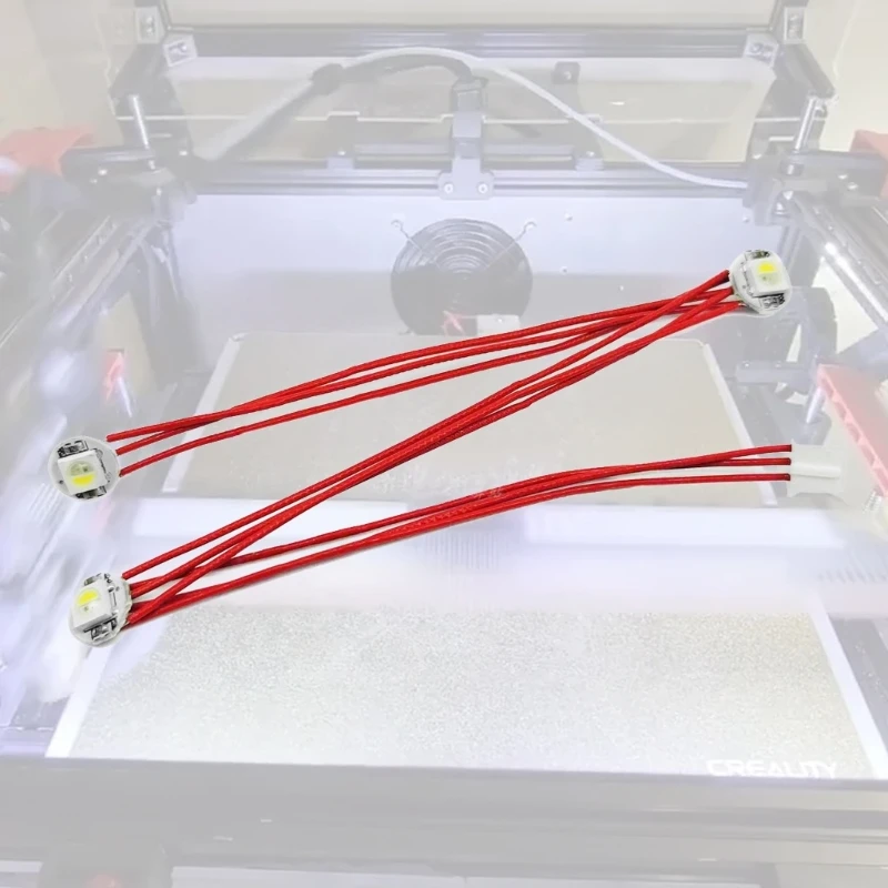 634A Led Kit for Voron 2.4 Stealthburner with 3 RGBW Mini Button PCB Leds PTFE Wires
634A Led Kit for Voron 2.4 Stealthburner with 3 RGBW Mini Button PCB Leds PTFE Wires