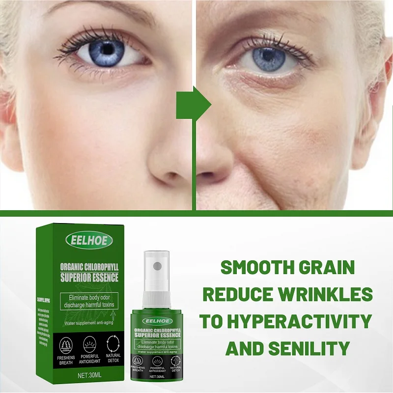 30ml Organic Chlorophyll Superior Essence Anti Wrinkle Aging Moisturizing Ginseng Vitaminis Collagen Pore Ginseng Repair Skin
30ml Organic Chlorophyll Superior Essence Anti Wrinkle Aging Moisturizing Ginseng Vitaminis Collagen Pore Ginseng Repair Skin