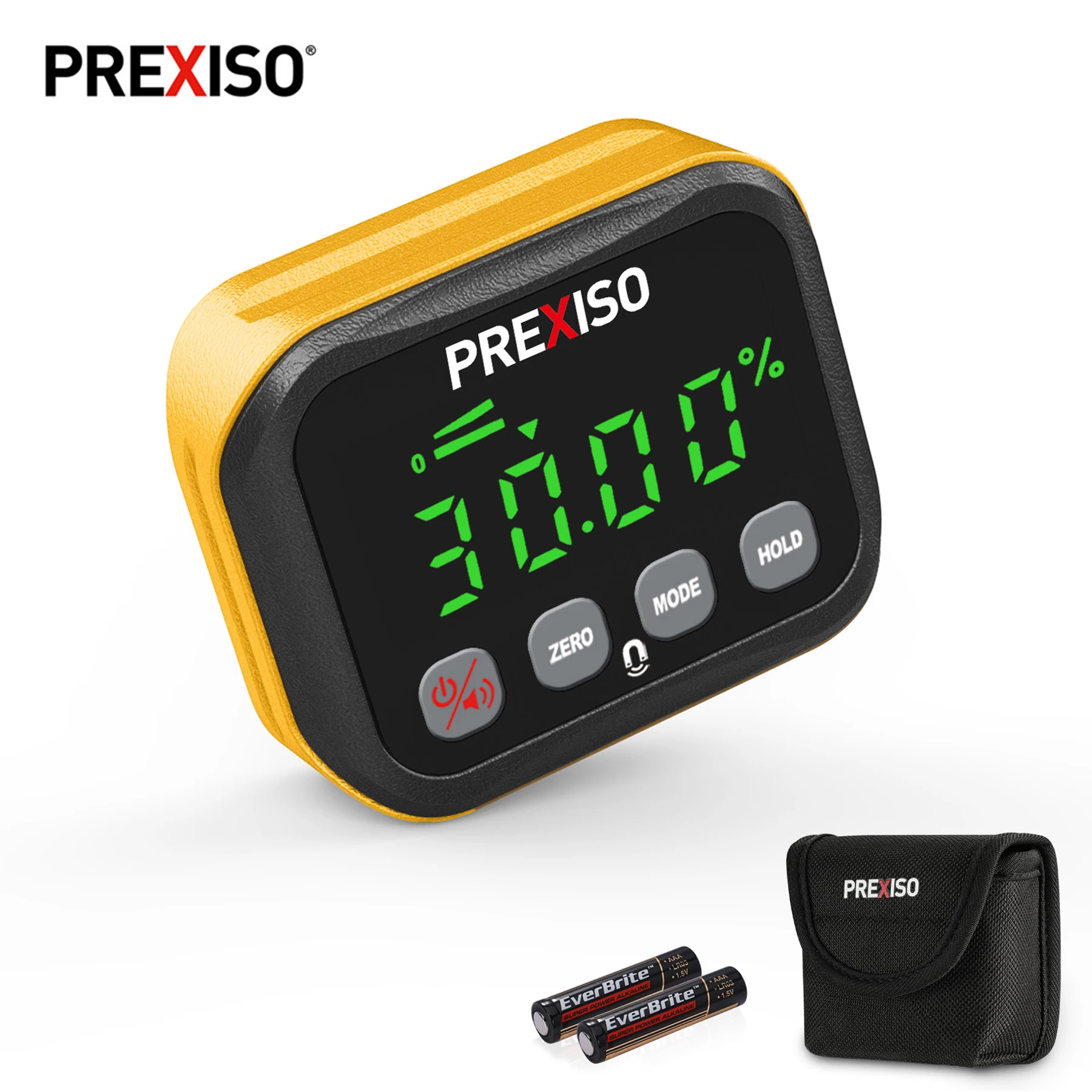 PREXISO 4*90° Digital Angle Gauge Magnetic Base Mini Electronic Digital Protractor Inclinometer Tester Measuring Tools 
PREXISO 4*90° Digital Angle Gauge Magnetic Base Mini Electronic Digital Protractor Inclinometer Tester Measuring Tools
