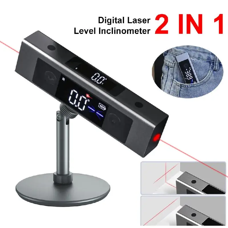 UYANGG LI2 Laser Level Angle Meter Casting Instrument Measure Tool Protractor Digital Inclinometer Gauge Construction AngleRuler
UYANGG LI2 Laser Level Angle Meter Casting Instrument Measure Tool Protractor Digital Inclinometer Gauge Construction AngleRuler