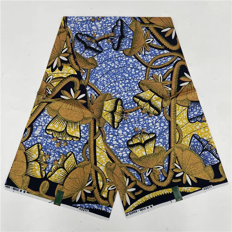 Newest African Golden Wax Fabric Real Wax Fabric 100% Cotton Ankara Wax Flower Print Fabric Soft Pagne Sewing Material 2229
Newest African Golden Wax Fabric Real Wax Fabric 100% Cotton Ankara Wax Flower Print Fabric Soft Pagne Sewing Material 2229