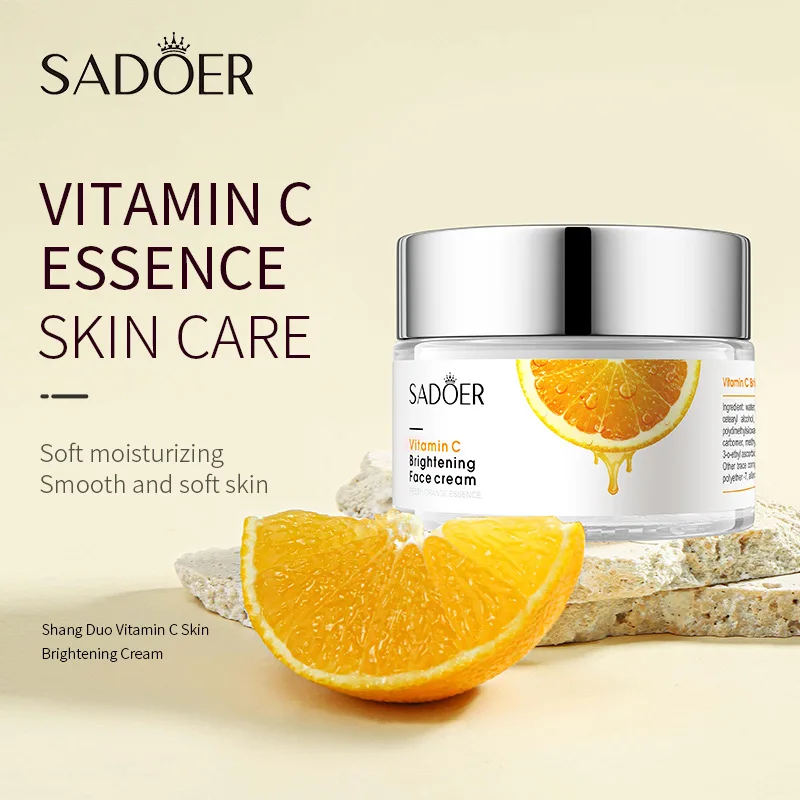 

SADOER Vitamin C Face Whitening Cream For Dark Skin Firming Tightening Remove Pigmentflecken Entfernen Skin Care Products