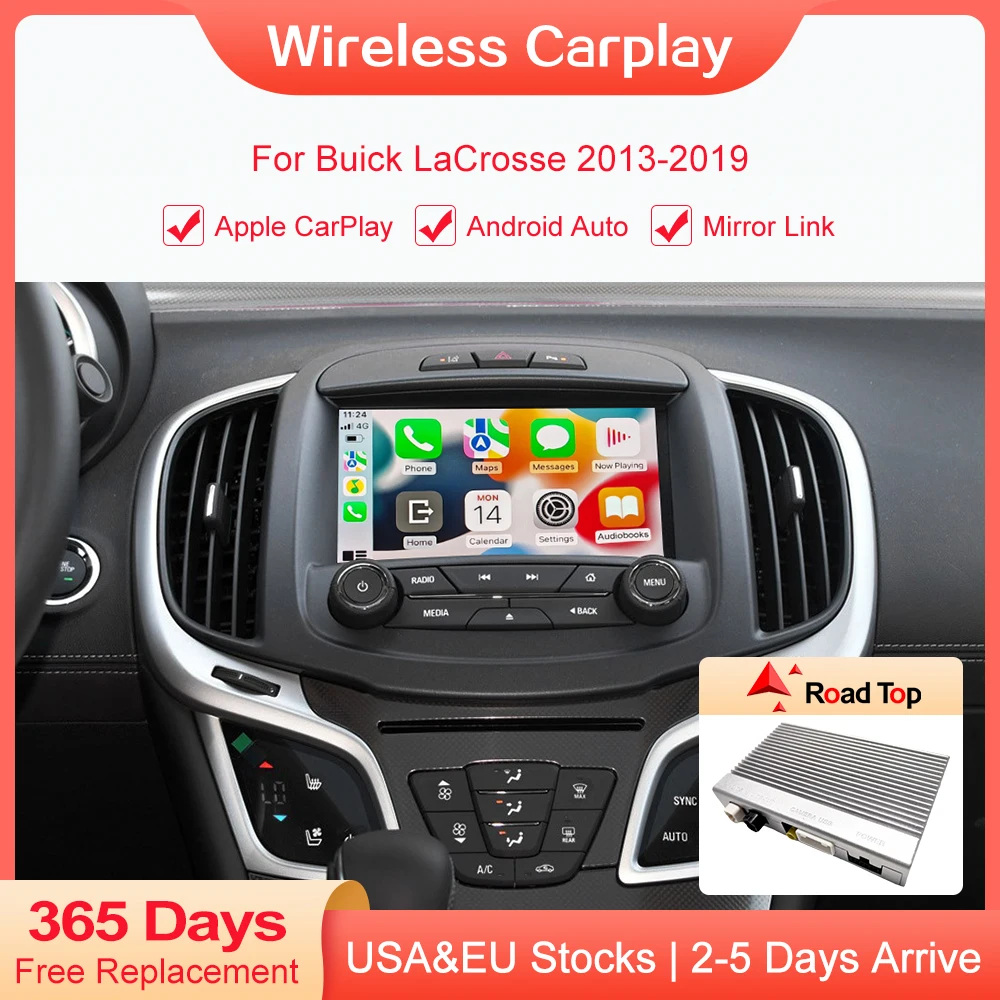 Wireless CarPlay for Buick LaCrosse 2013-2019 Regal 8" LCD screen Android Auto accessory Mirror Link AirPlay Car Play Functions
Wireless CarPlay for Buick LaCrosse 2013-2019 Regal 8" LCD screen Android Auto accessory Mirror Link AirPlay Car Play Functions