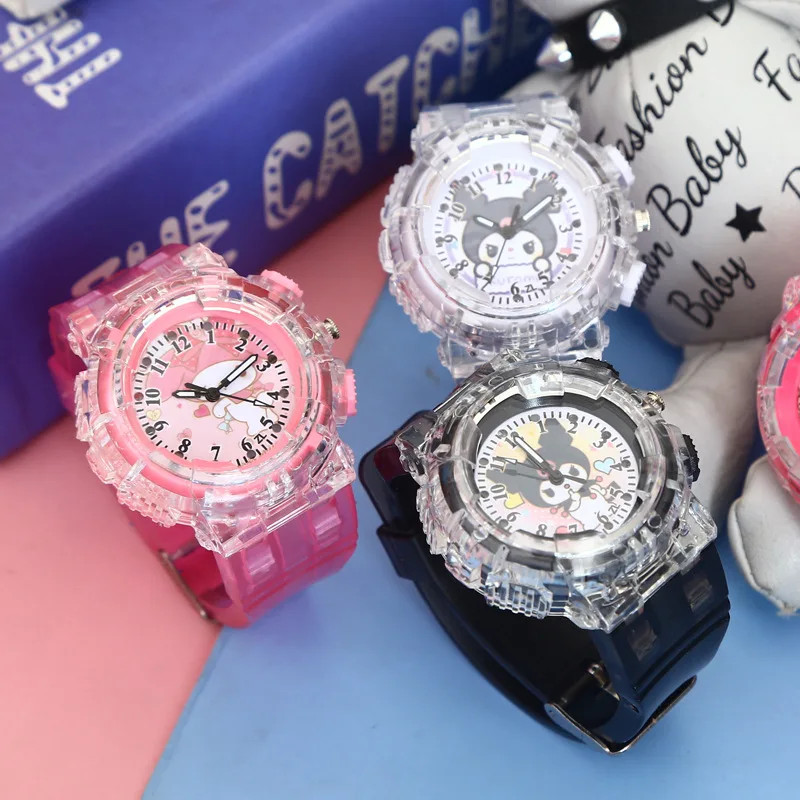 Sanrio Watch Kawaii Kuromi Cinnamoroll My Melody Cartoon Student Electronic Luminous Quartz Watch Round Dial Gift for Kids
Sanrio Watch Kawaii Kuromi Cinnamoroll My Melody Cartoon Student Electronic Luminous Quartz Watch Round Dial Gift for Kids