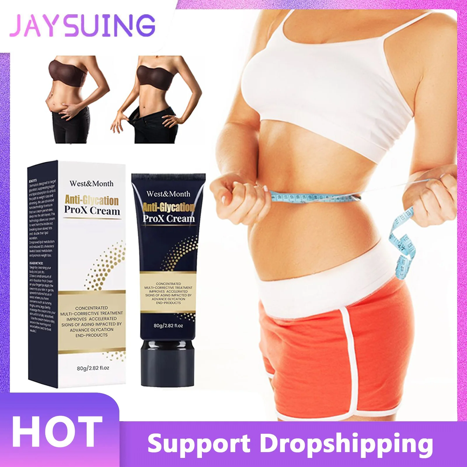

Cellulite Cream for Body Tighten Waist Abdomen Shaping Curve Promote Fat Burn Slimming Thighs Massage Beauty Belly Firming Cream