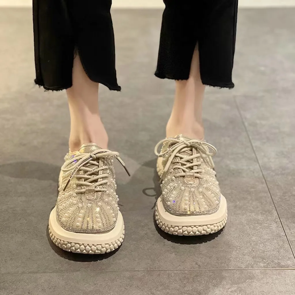 2022 Spring New Women Rhinestones Diamond Sneakers Female Casual Platform Vulcanized Shoes Mesh Breathable Walking Running Shoes
2022 Spring New Women Rhinestones Diamond Sneakers Female Casual Platform Vulcanized Shoes Mesh Breathable Walking Running Shoes