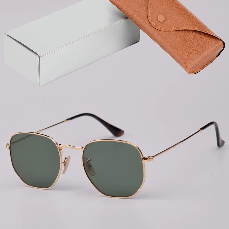 Top Quality Design Luxury Hexagonal Sunglasses Men Womne Real Glass Lens Retro Round Sun Glasses Eyewear Oculos De Sol 3548
Top Quality Design Luxury Hexagonal Sunglasses Men Womne Real Glass Lens Retro Round Sun Glasses Eyewear Oculos De Sol 3548