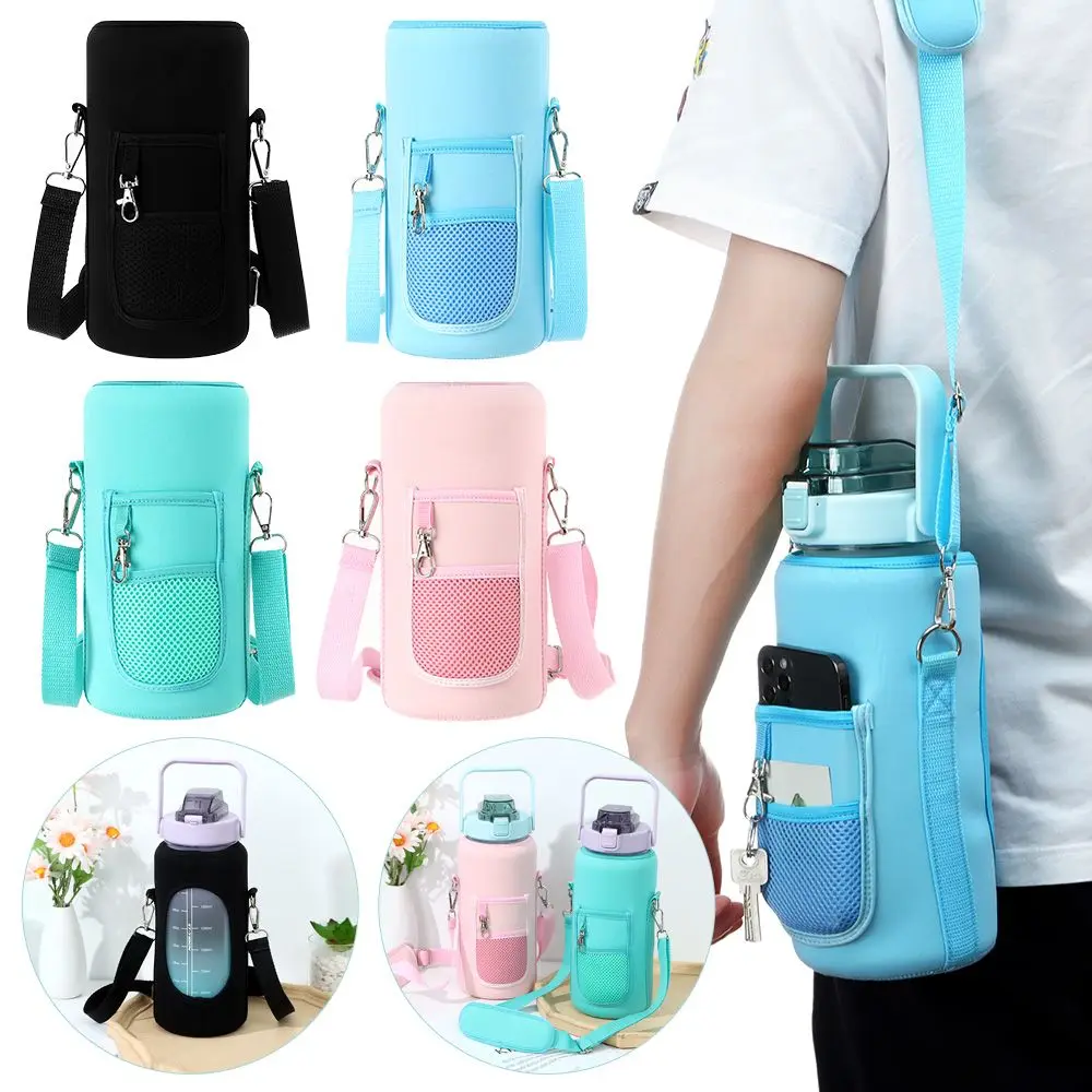 Half Gallon Water Bottle Case Sleeve Outdoor Sport Insulation Water Bottle Covers Pouch with Strap Cellphone Holder Bottle Bag
Half Gallon Water Bottle Case Sleeve Outdoor Sport Insulation Water Bottle Covers Pouch with Strap Cellphone Holder Bottle Bag