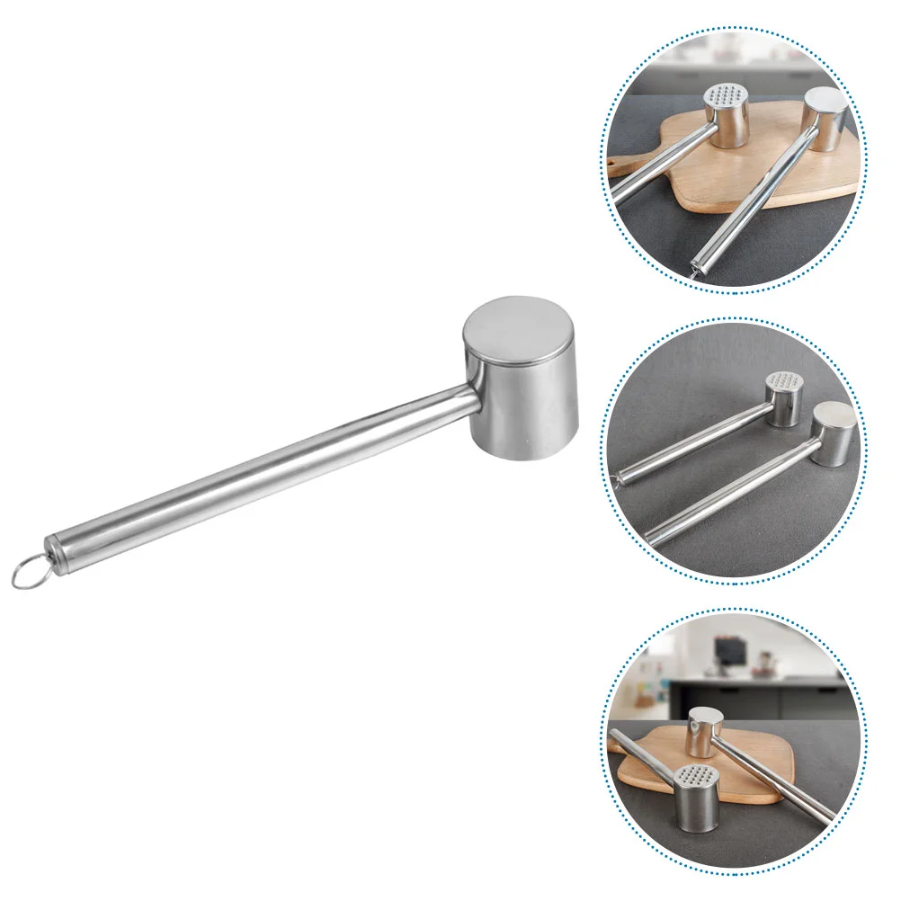 Meat Hammer Mallet Tenderizer Pounder Steak Tool Kitchen Metal Chicken Softener Sided Stainless Cooking Tenderizing Beef Double
Meat Hammer Mallet Tenderizer Pounder Steak Tool Kitchen Metal Chicken Softener Sided Stainless Cooking Tenderizing Beef Double