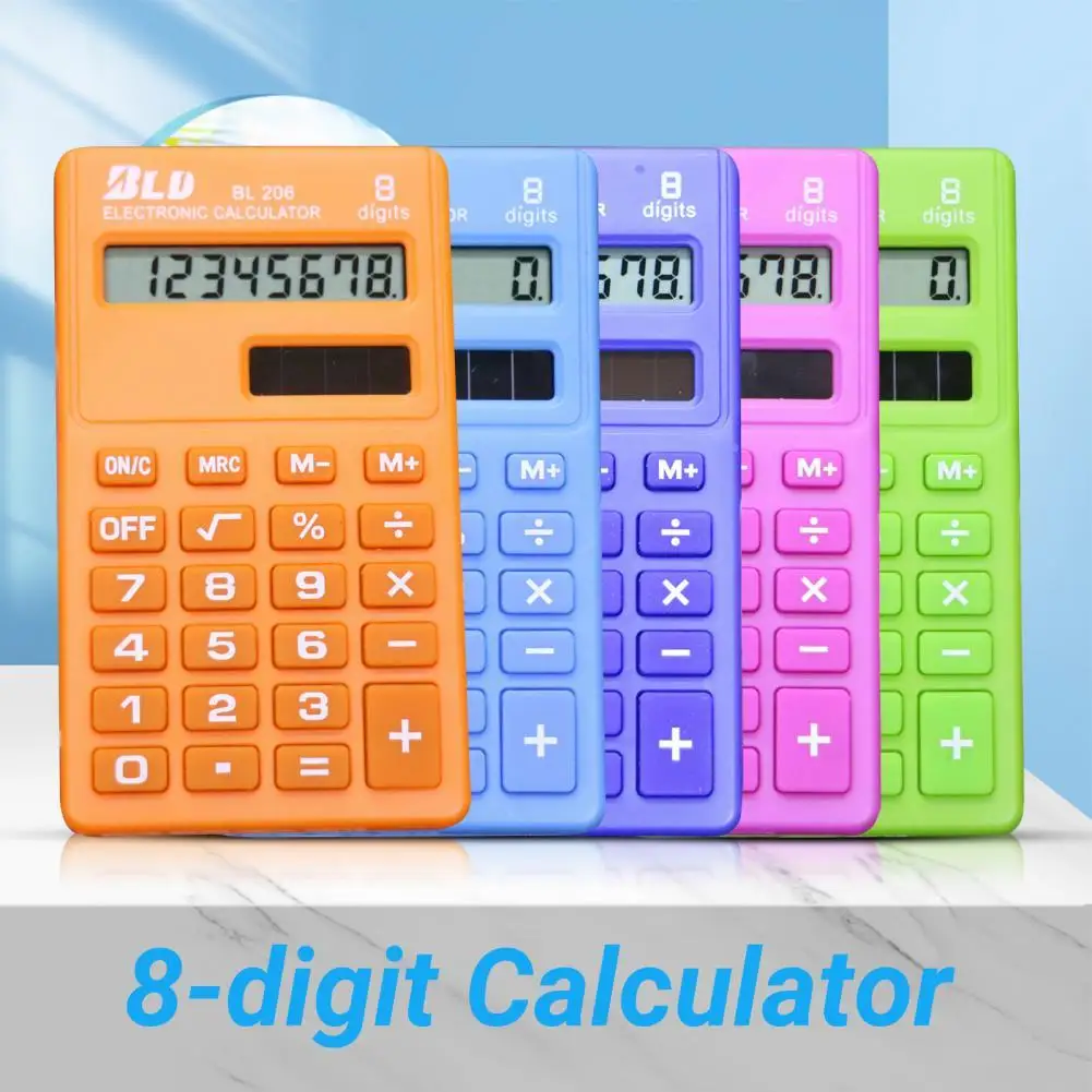 

Практичный отличный 8-разрядный мини-калькулятор, портативный карманный калькулятор, школьные принадлежности с героями мультфильмов