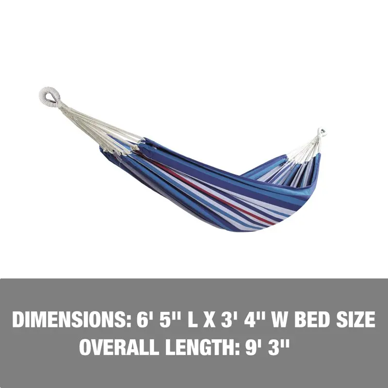 Red/Blue Ultra-Strong 220 lb. Capacity Patriotic Stripe Red/Blue Wide Hammock with Carrying Bag
Red/Blue Ultra-Strong 220 lb. Capacity Patriotic Stripe Red/Blue Wide Hammock with Carrying Bag