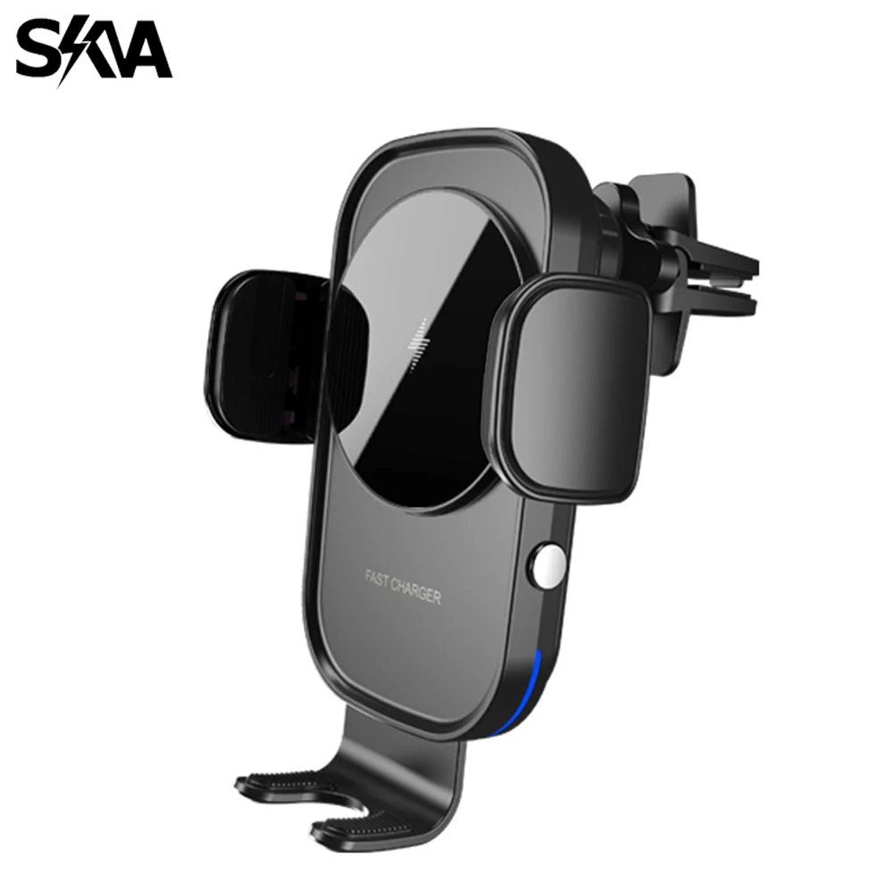 

Wireless Car Charger 15W Auto-Clamping Fast Charger for iPhone 11 Pro Max XS Samsung S20 S10 Xiaomi Cargador Carga Rápida Tipo C