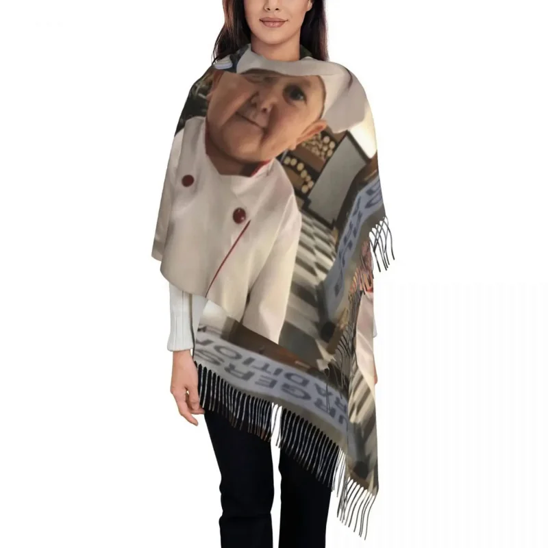Hasbulla Cooking Master Funny Tassel Scarf Women Soft Chef Shawls Wraps Female Winter Scarves
Hasbulla Cooking Master Funny Tassel Scarf Women Soft Chef Shawls Wraps Female Winter Scarves