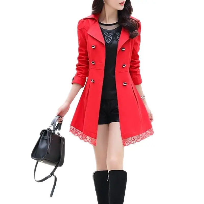 basic coat Women Loose size Women Autumn Lace coat Women Long sleeves casual coat Female Leisi long section Slim lace coat A71
basic coat Women Loose size Women Autumn Lace coat Women Long sleeves casual coat Female Leisi long section Slim lace coat A71