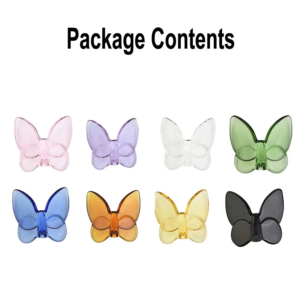 Colored Glaze Crystal Butterfly For Wedding Party Decoration Transparent Crystal Butterfly Ornament Home Decoration Butterfly
Colored Glaze Crystal Butterfly For Wedding Party Decoration Transparent Crystal Butterfly Ornament Home Decoration Butterfly