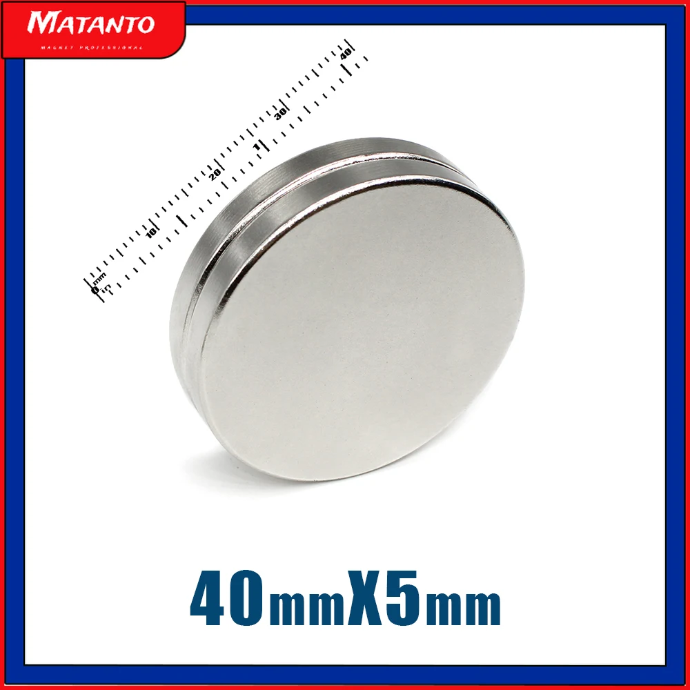 1/2/3/5/10PCS 40x5 Bulk Round Search Magnet 40mm X 5mm Disc Neodymium Magnet 40x5mm Permanent Magnet Strong 40*5 mm
1/2/3/5/10PCS 40x5 Bulk Round Search Magnet 40mm X 5mm Disc Neodymium Magnet 40x5mm Permanent Magnet Strong 40*5 mm