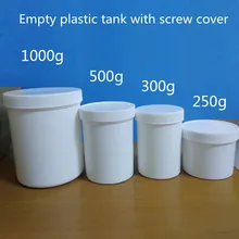 10pcs100/200/250/300/500/1000ml White PlasticJar Plastic Bucket Tank/Mask Jar/Cream Jar Empty Cosmetic Containers Makeup Box
