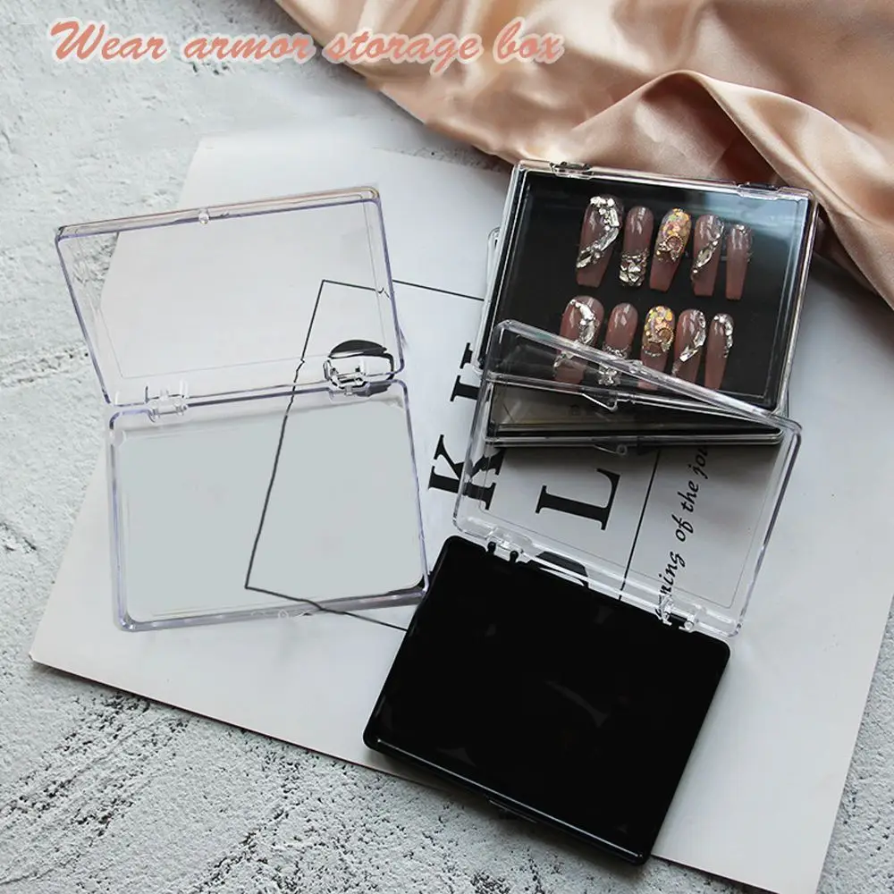 Rectangle False Nail Press on Wearing Gift Box High-end Transparent Square Flip Tool Packing Box for Fake Nails Finished Product
Rectangle False Nail Press on Wearing Gift Box High-end Transparent Square Flip Tool Packing Box for Fake Nails Finished Product