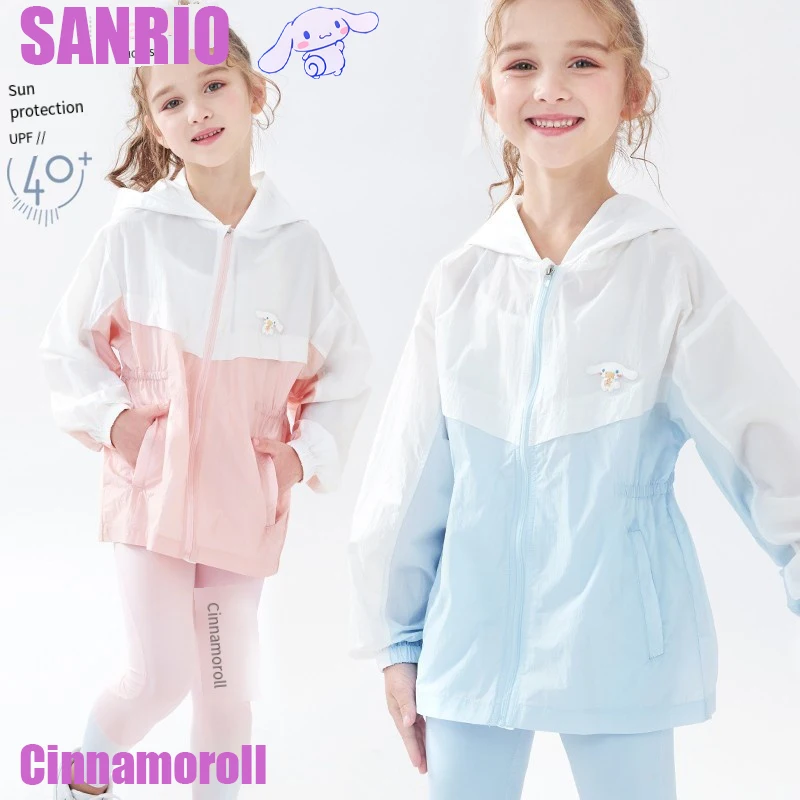 Kawaii Sanrio Cinnamoroll Sunscreen Clothing Cute Anime Summer Outdoor Protection Children's Anti-UV Ice Silk Tops Girls Gifts
Kawaii Sanrio Cinnamoroll Sunscreen Clothing Cute Anime Summer Outdoor Protection Children's Anti-UV Ice Silk Tops Girls Gifts