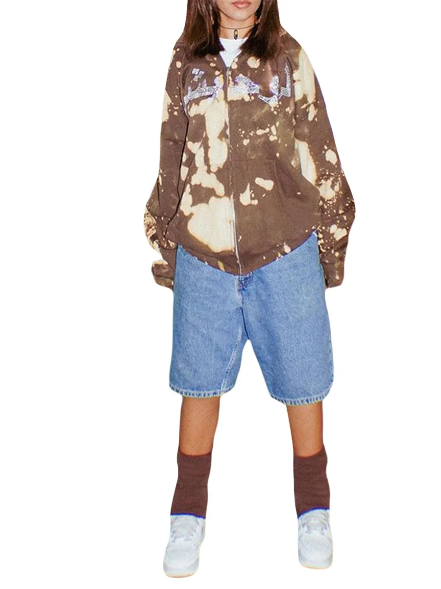 Women s Y2K Oversized Hoodies Fashion Zip Up Tie-dye Print Hoodie Sweatshirt Long Sleeve E-Girl 90s Hooded Jacket
Women s Y2K Oversized Hoodies Fashion Zip Up Tie-dye Print Hoodie Sweatshirt Long Sleeve E-Girl 90s Hooded Jacket
