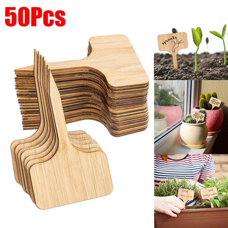 50Pcs Bamboo Plant Labels T-Type Garden Plants Flowers Markers Tags Eco-Friendly Potted Vegetables Sign Label Garden Supplies
50Pcs Bamboo Plant Labels T-Type Garden Plants Flowers Markers Tags Eco-Friendly Potted Vegetables Sign Label Garden Supplies