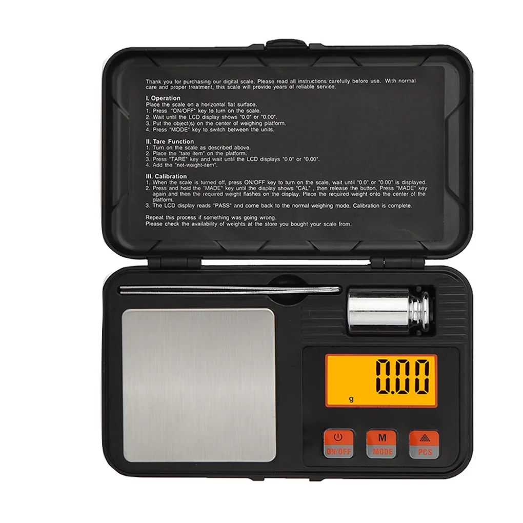 Digital Scale 200g / 0.01g High Precision Pocket Scale Weight Tweezers Gold Jewellry Weighing Tool
Digital Scale 200g / 0.01g High Precision Pocket Scale Weight Tweezers Gold Jewellry Weighing Tool