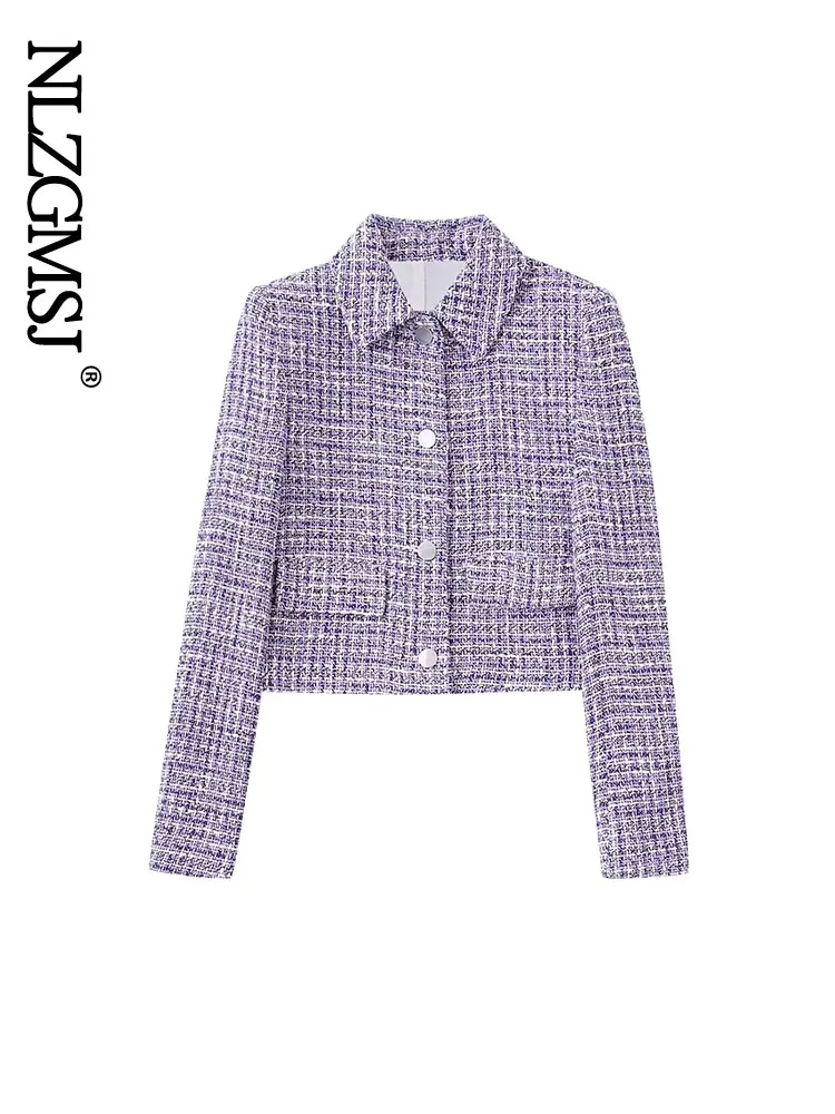 Nlzgmsj Women Fashion Autumn Blazer Coat Elegant Short Jacket Coats with Exquisite Button Decorate for Office Lady Top
Nlzgmsj Women Fashion Autumn Blazer Coat Elegant Short Jacket Coats with Exquisite Button Decorate for Office Lady Top