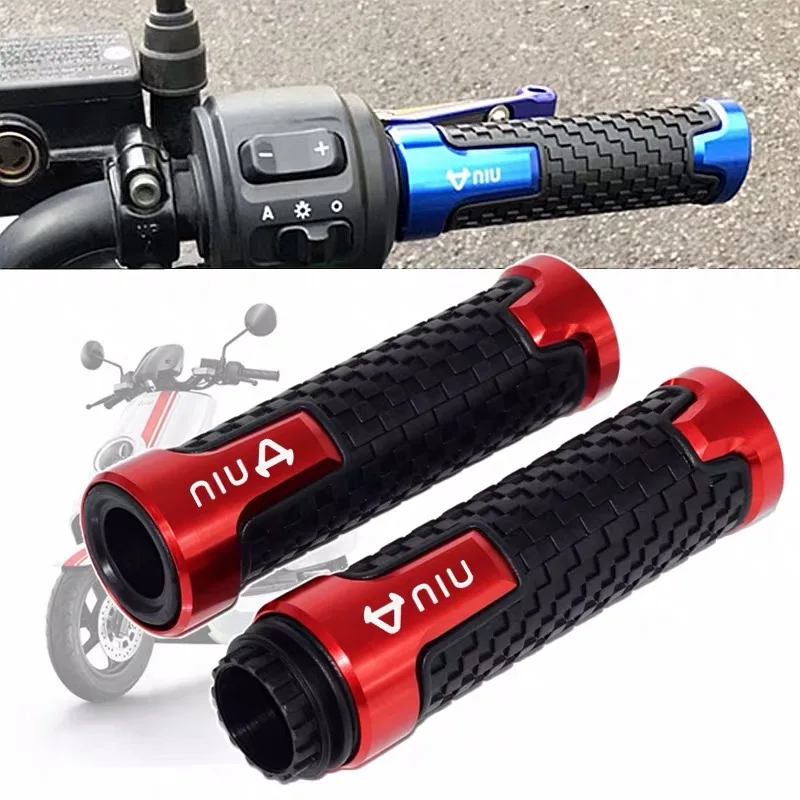 

NEW design 7/8'' 22mm Motorcycle knobs Anti-Skid scooter Handle ends Grips Bar Hand Handlebar For Niu Scooter N1s U+ NGT