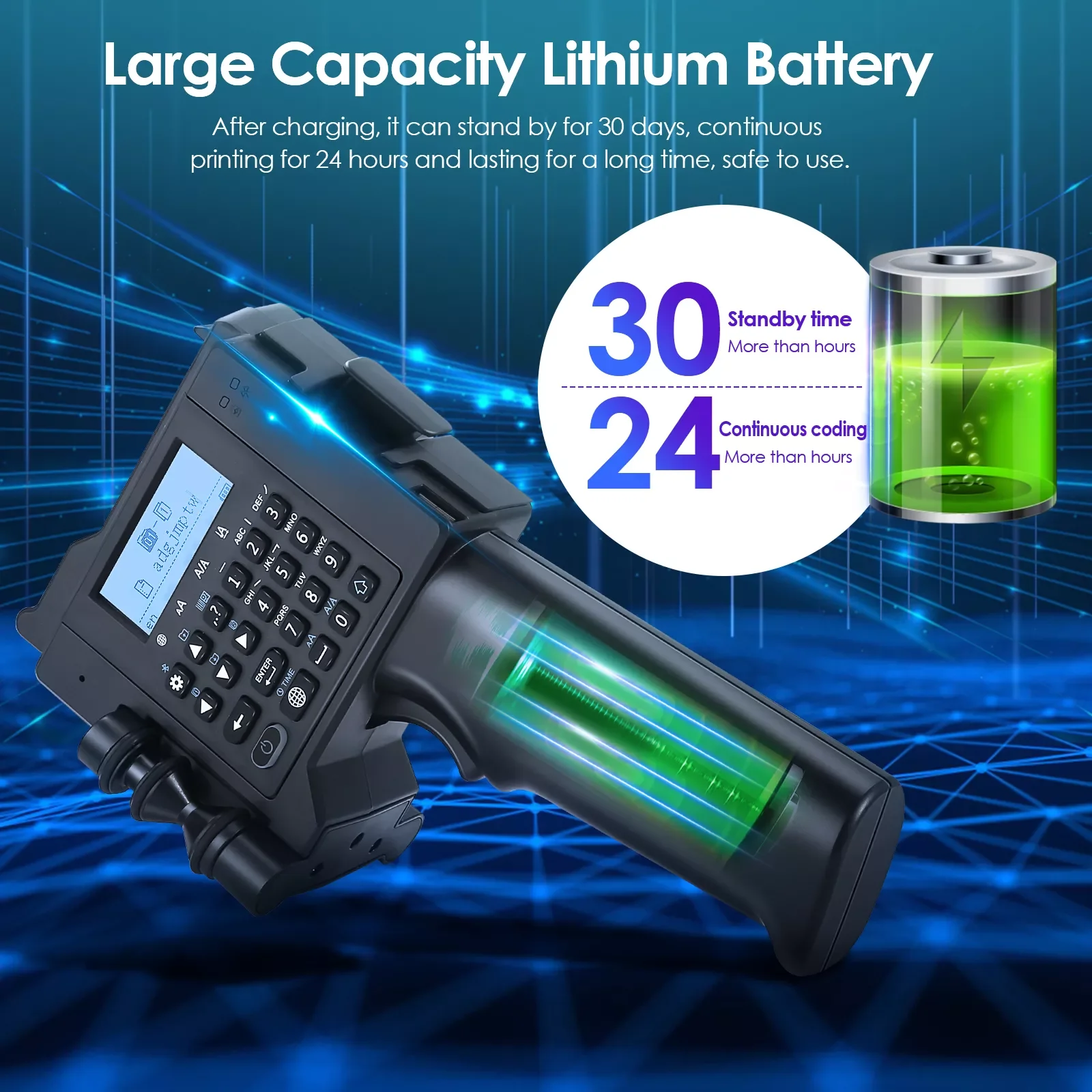 PT2000 Handheld Printer Portable Handheld Inkjet Printer with Quick Dry Ink Cartridge for Labels/Date/Time/Barcode/QR Code/Logo
PT2000 Handheld Printer Portable Handheld Inkjet Printer with Quick Dry Ink Cartridge for Labels/Date/Time/Barcode/QR Code/Logo