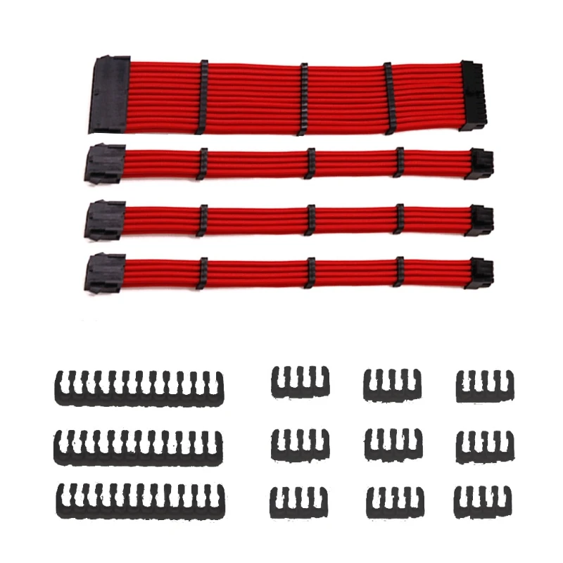 F19E «гнездо-штырь», 18AWG, с рукавом, PSU, компьютерный удлинитель, комплекты кабелей питания 1x AT X 24P 1x CPU 8P 2x PCI-E 8P с гребнями
F19E «гнездо-штырь», 18AWG, с рукавом, PSU, компьютерный удлинитель, комплекты кабелей питания 1x AT X 24P 1x CPU 8P 2x PCI-E 8P с гребнями