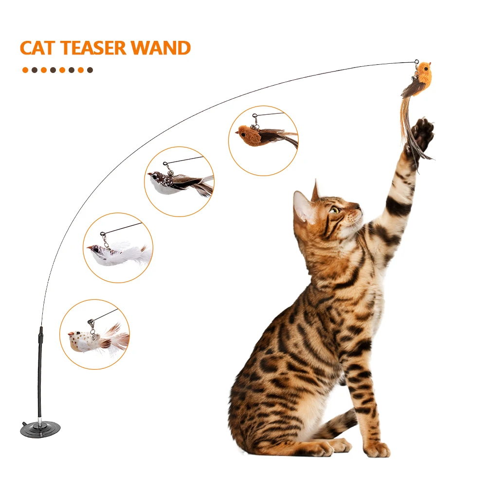 Искусственная птица, веселая птица с перьями и колокольчиком, игрушка-палочка для котят, игрушечная палочка, товары для кошек
Искусственная птица, веселая птица с перьями и колокольчиком, игрушка-палочка для котят, игрушечная палочка, товары для кошек