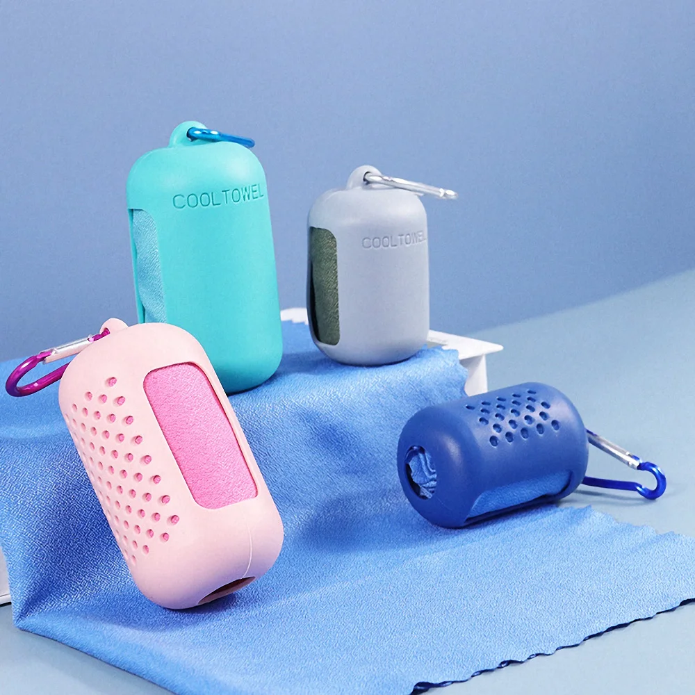 Quick Drying Microfiber Towel Sports Instant Cooling Ice Towel Portable Outdoor Travel Fitness Running Towel Silicone Bag
Quick Drying Microfiber Towel Sports Instant Cooling Ice Towel Portable Outdoor Travel Fitness Running Towel Silicone Bag