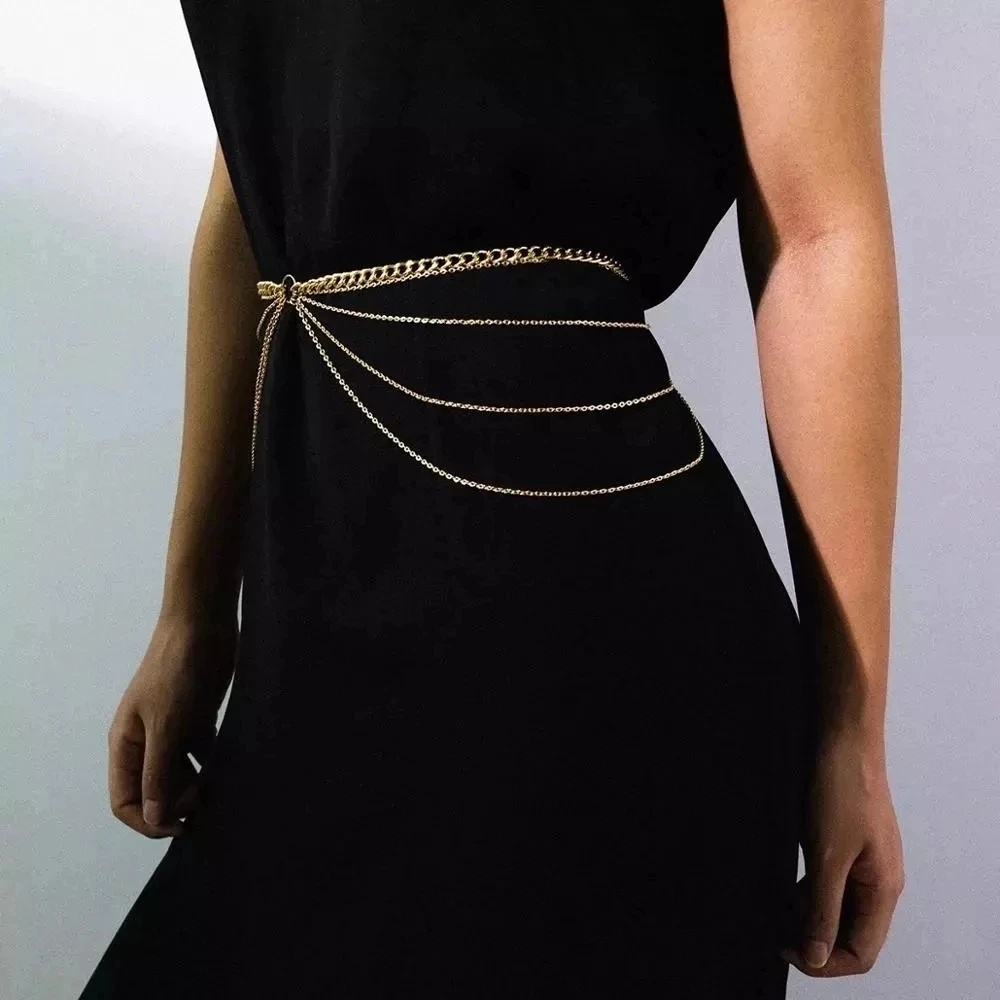 PuRui Multi Layer Waist Chain Belt for Women Hiphop Alloy Metal Gold Color Belly Chain Dress Body Belt Fashion Jewelry
PuRui Multi Layer Waist Chain Belt for Women Hiphop Alloy Metal Gold Color Belly Chain Dress Body Belt Fashion Jewelry