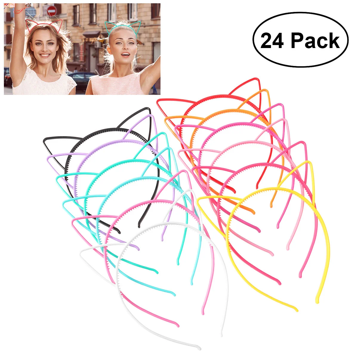 Unomor 24pcs Ladies Headbandss 06cm ABS Plastic Hair Headpiece for Party Daily Hairstyle Decoration
Unomor 24pcs Ladies Headbandss 06cm ABS Plastic Hair Headpiece for Party Daily Hairstyle Decoration