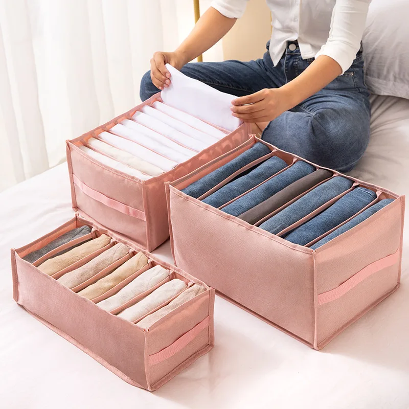 Foldable Jeans Storage Box Wardrobe Clothes Compartment Boxes Drawer Divider Jeans Socks Separation Organizer Pants Storage
Foldable Jeans Storage Box Wardrobe Clothes Compartment Boxes Drawer Divider Jeans Socks Separation Organizer Pants Storage