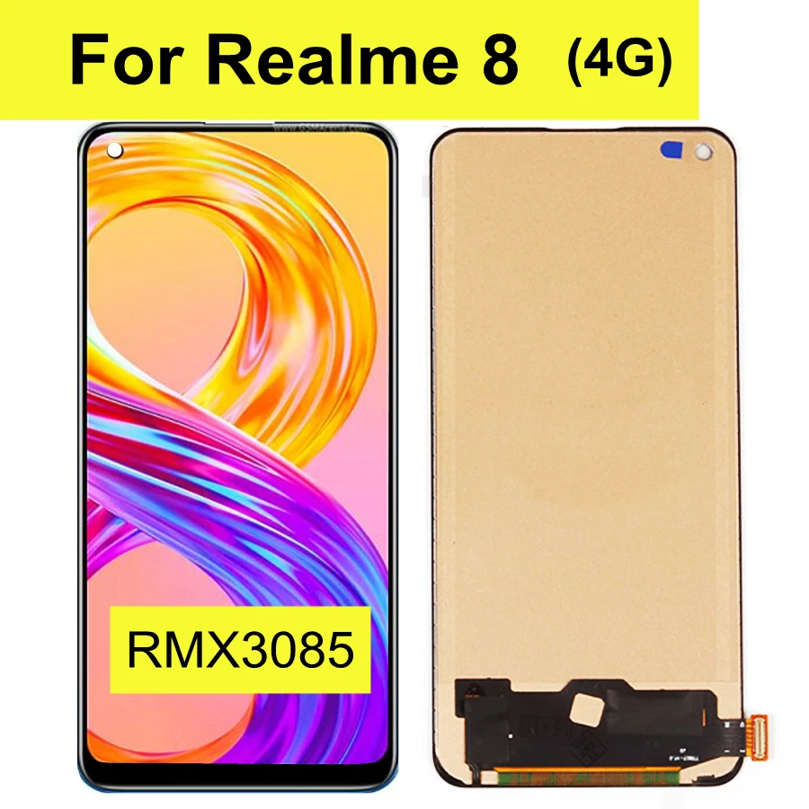 6.4" TFT For Realme 8 LCD Display Touch Panel Screen Digitizer Assembly for OPPO Realme 8 4G RMX3085 LCD
6.4" TFT For Realme 8 LCD Display Touch Panel Screen Digitizer Assembly for OPPO Realme 8 4G RMX3085 LCD