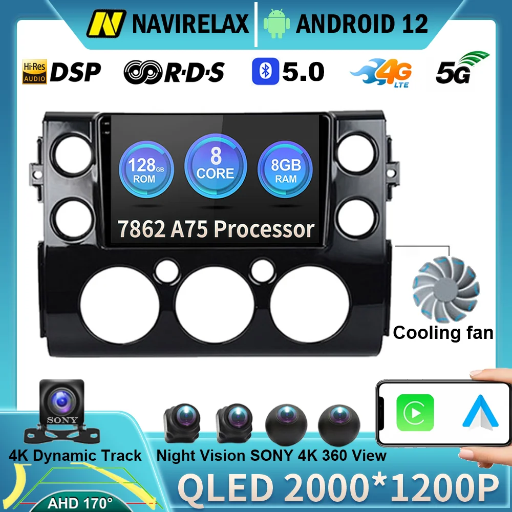 Автомобильная камера Sony QLED IPS DSP Android Авто Android 12 для Toyota FJ Cruiser J15 2006 - 2020 автомобильное радио мультимедийный видеоплеер навигация
Автомобильная камера Sony QLED IPS DSP Android Авто Android 12 для Toyota FJ Cruiser J15 2006 - 2020 автомобильное радио мультимедийный видеоплеер навигация