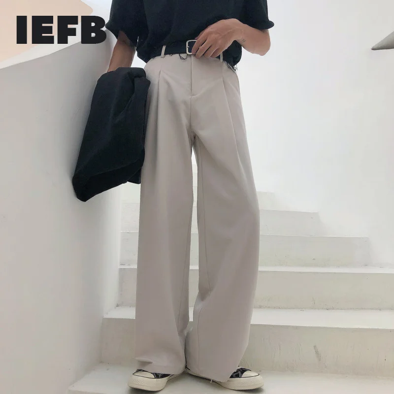 IEFB 2023 Autumn New Wide-leg Mop Pants For Men Korean Streetwear Fashion Loose Straight High Rise Pants Casual Trousers 9Y3527
IEFB 2023 Autumn New Wide-leg Mop Pants For Men Korean Streetwear Fashion Loose Straight High Rise Pants Casual Trousers 9Y3527