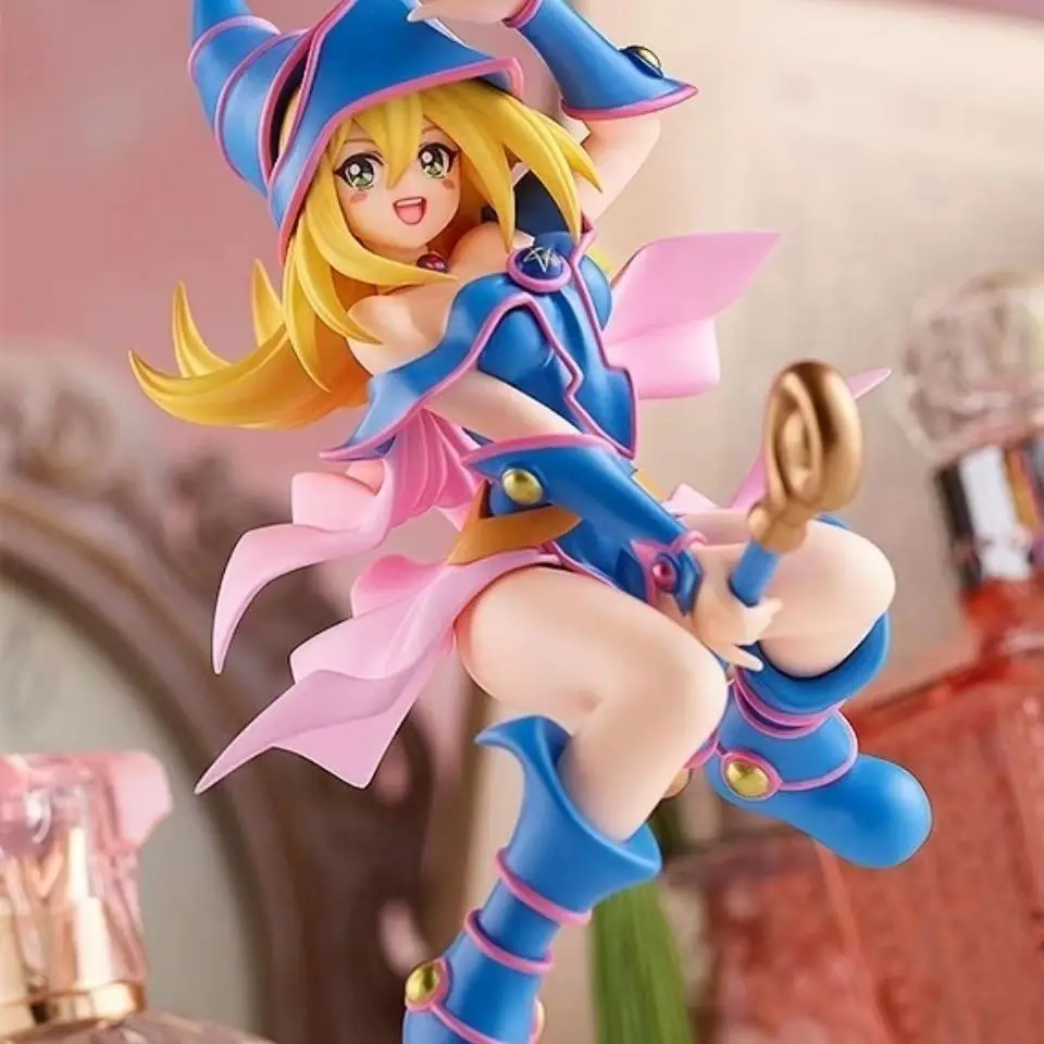 

21cm Yu-Gi-Oh! Dark Magician Girl Anime Monster PVC Figure Action Mutou Yugi Figure Figurine Collectible Model Doll Toys Gift