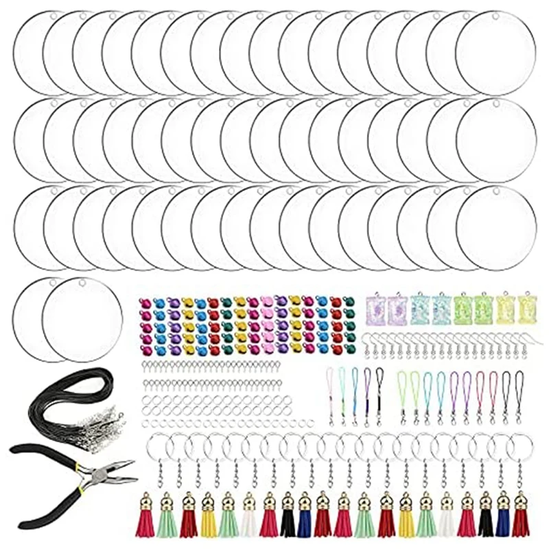Acrylic Keychain Blank Set Transparent Circles Jewelry Accessories DIY Projects And Handicrafts
Acrylic Keychain Blank Set Transparent Circles Jewelry Accessories DIY Projects And Handicrafts