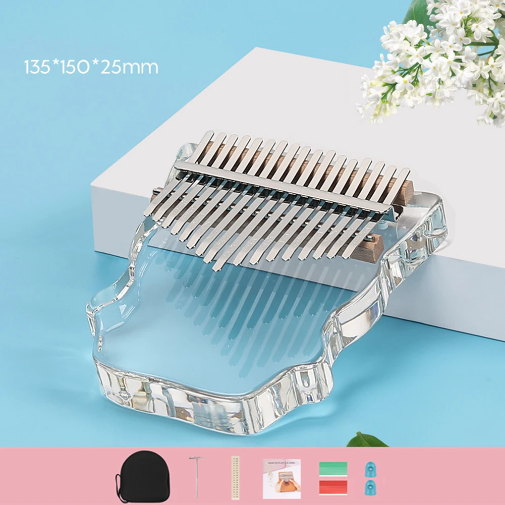17 Tones Acrylic Kalimba Cleaning Cloth Cute Shape Finger Protector Tuning Hammer Child Early Education Collision-proof Keyboard
17 Tones Acrylic Kalimba Cleaning Cloth Cute Shape Finger Protector Tuning Hammer Child Early Education Collision-proof Keyboard
