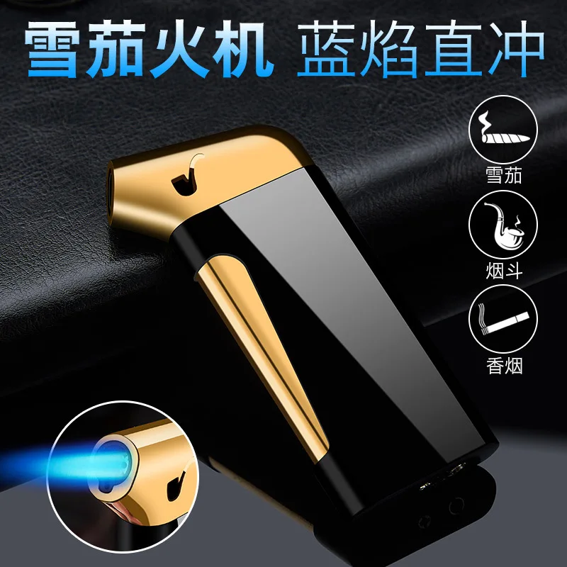New creative blue flame direct blast lighters metal butane gas makes the torch pipe spray Mini welding gun cigar men's gadget
New creative blue flame direct blast lighters metal butane gas makes the torch pipe spray Mini welding gun cigar men's gadget