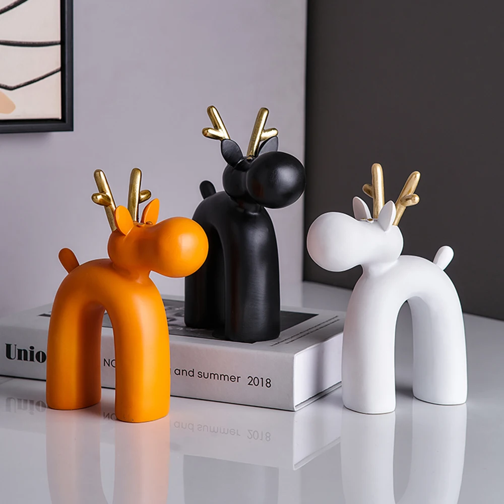Nordic Creative Home Decoration Abstract Elk Geometric Ornament Home Modern Living Room Decoration Accessories Resin Crafts Gift
Nordic Creative Home Decoration Abstract Elk Geometric Ornament Home Modern Living Room Decoration Accessories Resin Crafts Gift