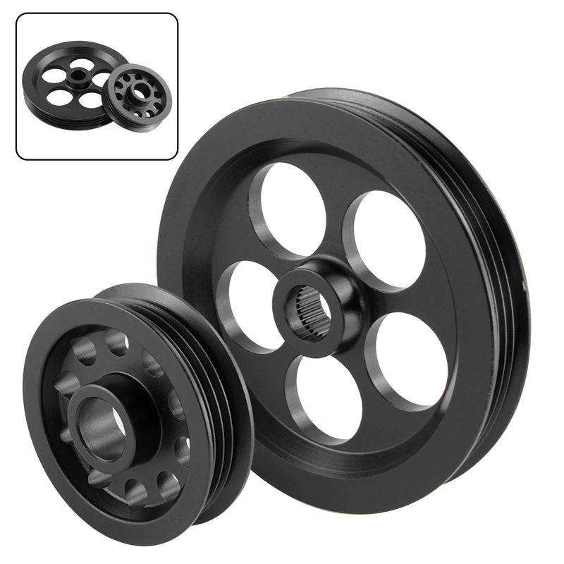 Power Steering Alternator Pulley Kits For C ivic Integra DC B16a B16b b18c EG EK Black / Red
Power Steering Alternator Pulley Kits For C ivic Integra DC B16a B16b b18c EG EK Black / Red