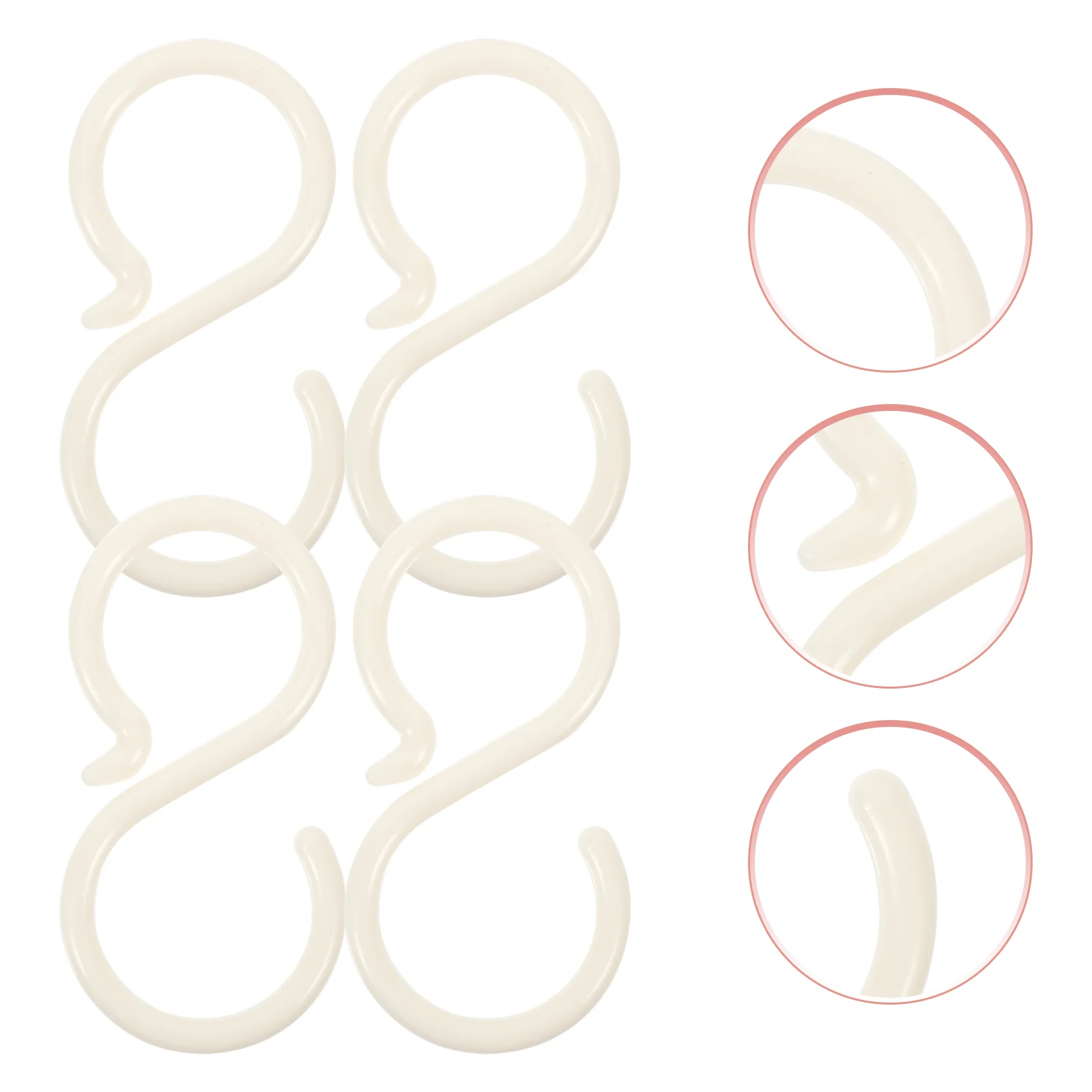 Hooks S Hook Hanger Plastic Shape Clothes Heavy Headband Free Punch Hanging Curtain Duty Shower Home Towels Design Storage
Hooks S Hook Hanger Plastic Shape Clothes Heavy Headband Free Punch Hanging Curtain Duty Shower Home Towels Design Storage