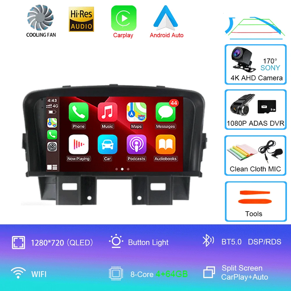 7-дюймовый автомобильный Android15 для Chevrolet Cruze 2008-2014, автомобильный радиоприемник, видеоплеер, мультимедийный GPS Carplay, авто BT RDS, встроенная навигация
7-дюймовый автомобильный Android15 для Chevrolet Cruze 2008-2014, автомобильный радиоприемник, видеоплеер, мультимедийный GPS Carplay, авто BT RDS, встроенная навигация