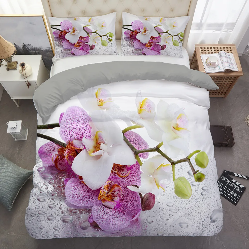 Flower Pattern Bedding Duvet Cover Set 3D Digital Printing Bed Cover Set Polyester Comforter Cover Bedding Sets Bed
Flower Pattern Bedding Duvet Cover Set 3D Digital Printing Bed Cover Set Polyester Comforter Cover Bedding Sets Bed